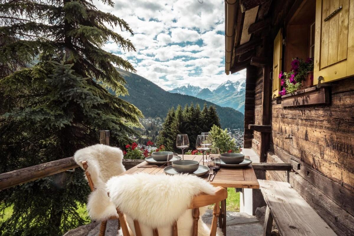 Cosy Chalet With Panoramic Views In Verbier Hostal Exterior foto